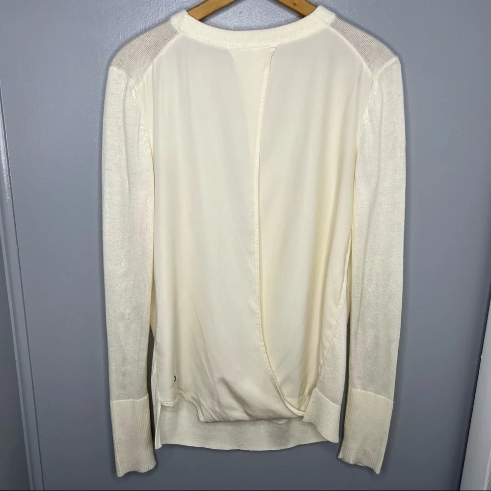 LULULEMON Angel Wing Still At Ease Pullover Open Back Sweater